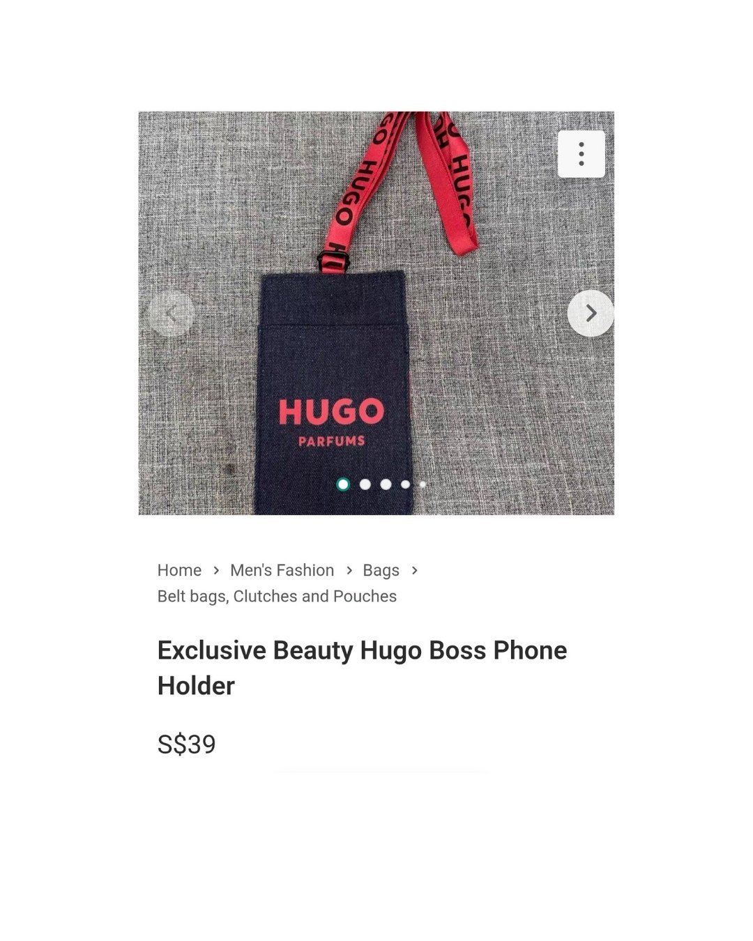 Pochette hugo boss neuf avec étiquette