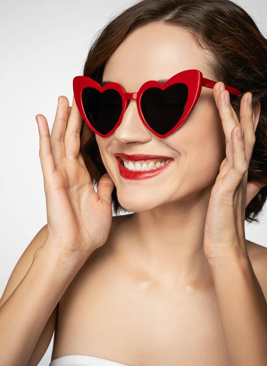 Magniifique Lunette forme coeur trés rare