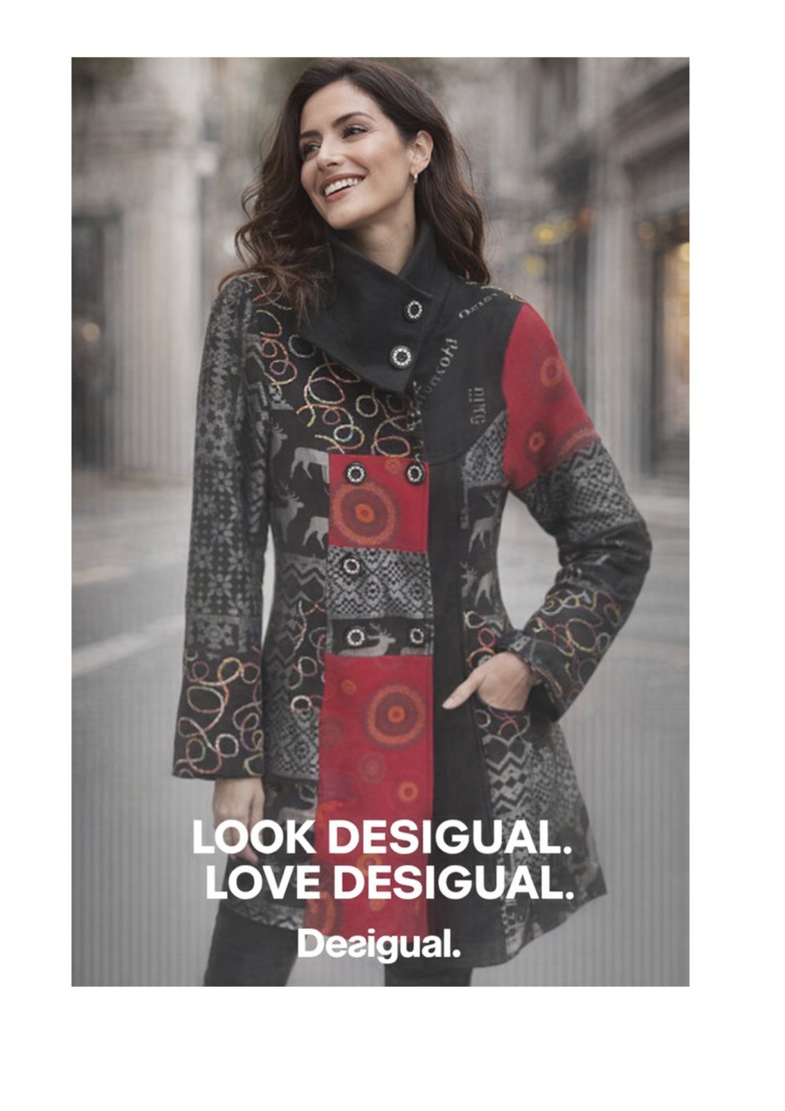 Joli manteau désigual original et rare😍😍