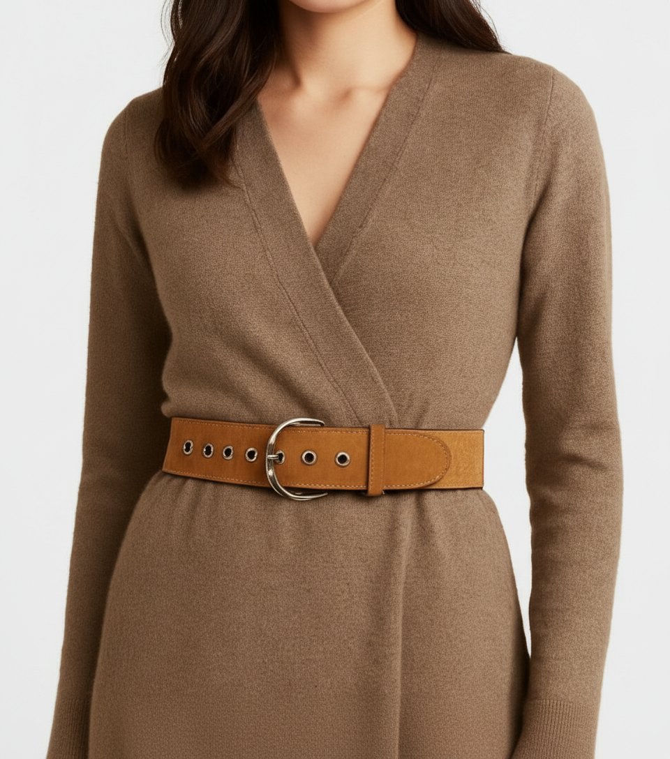 Ceinture coach original magnifique en daim