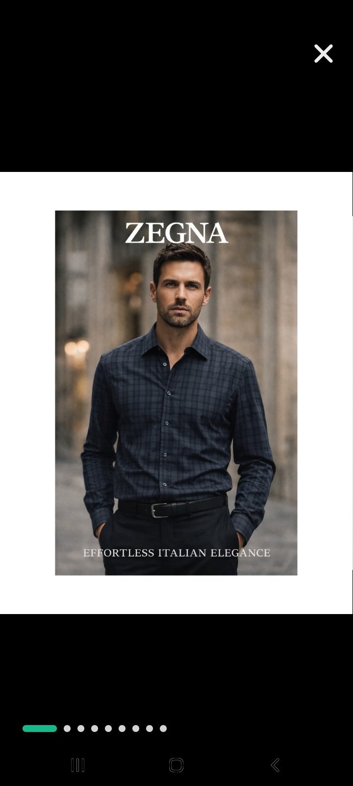Occasion a ne pas rater chemise de la grande marque italienne chic zegna pour homme trés original 