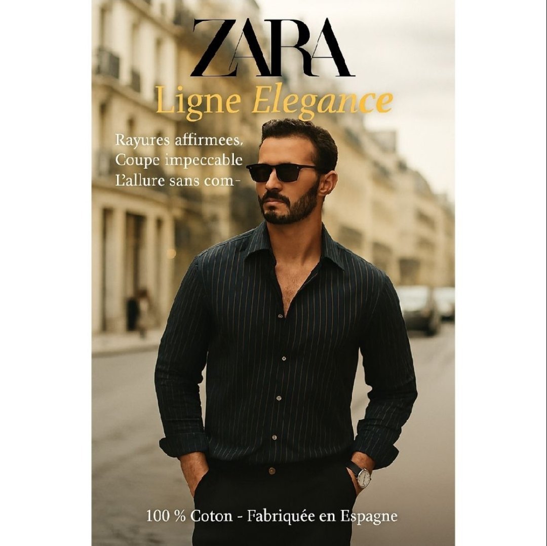 Chemise Zara pour homme élégant