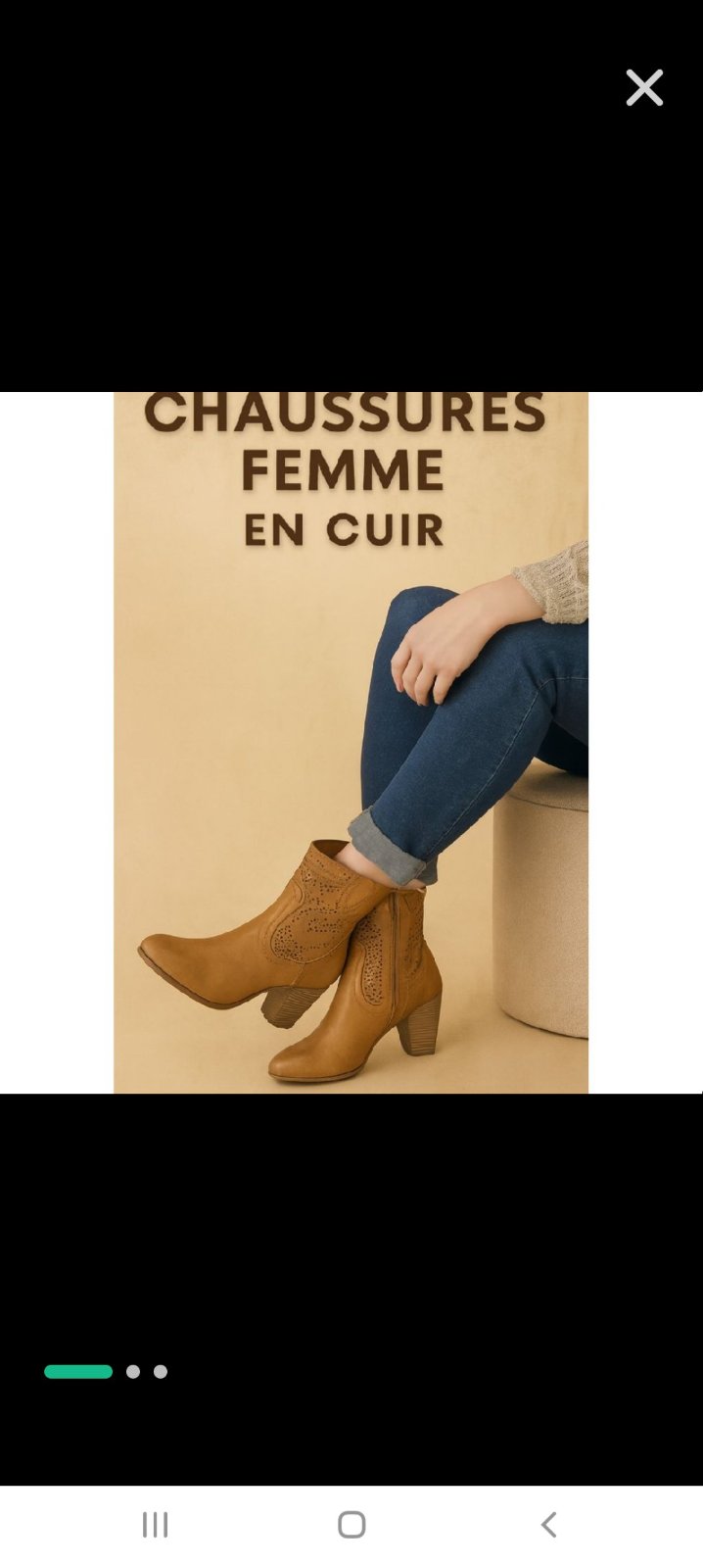 Bottines cuir