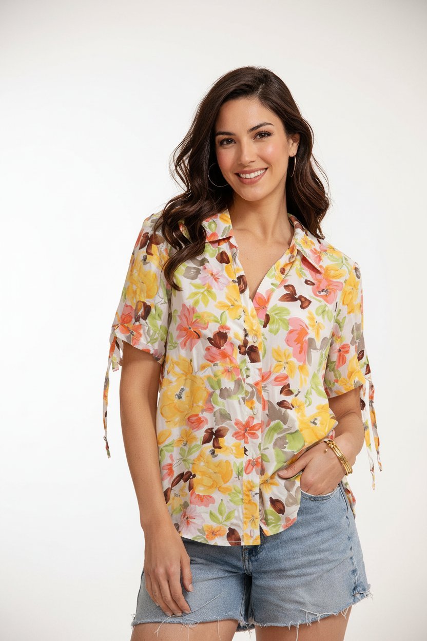 Belle chemise fleuri taille M