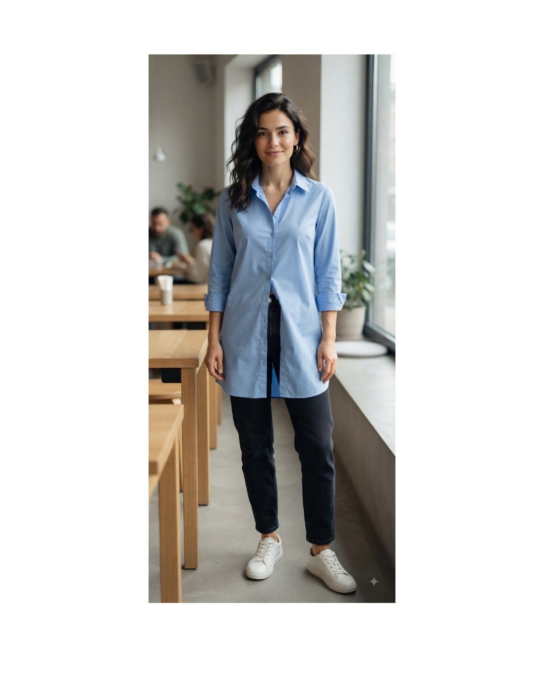 Belle chemise bleu ciel neuve avec étiquette jamaid porté taille L