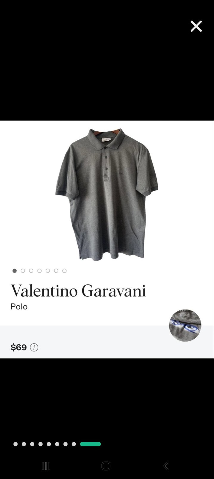 Polo valentino authentique avec référence 100% coton 