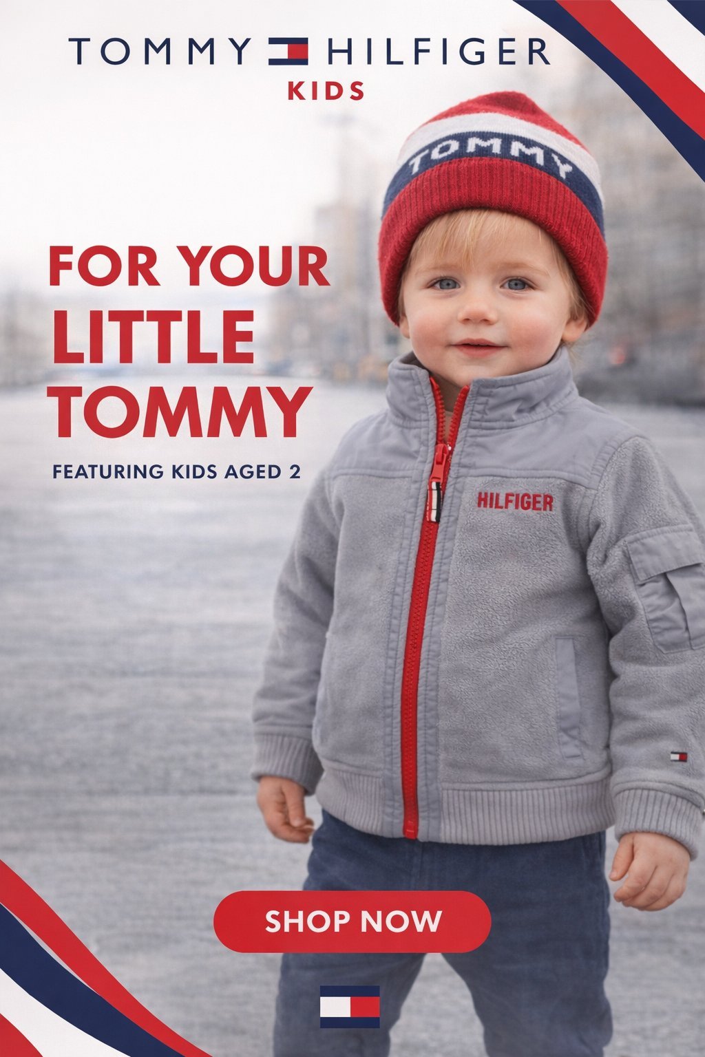 Blouson tommy pour garçon 2ans magnifique