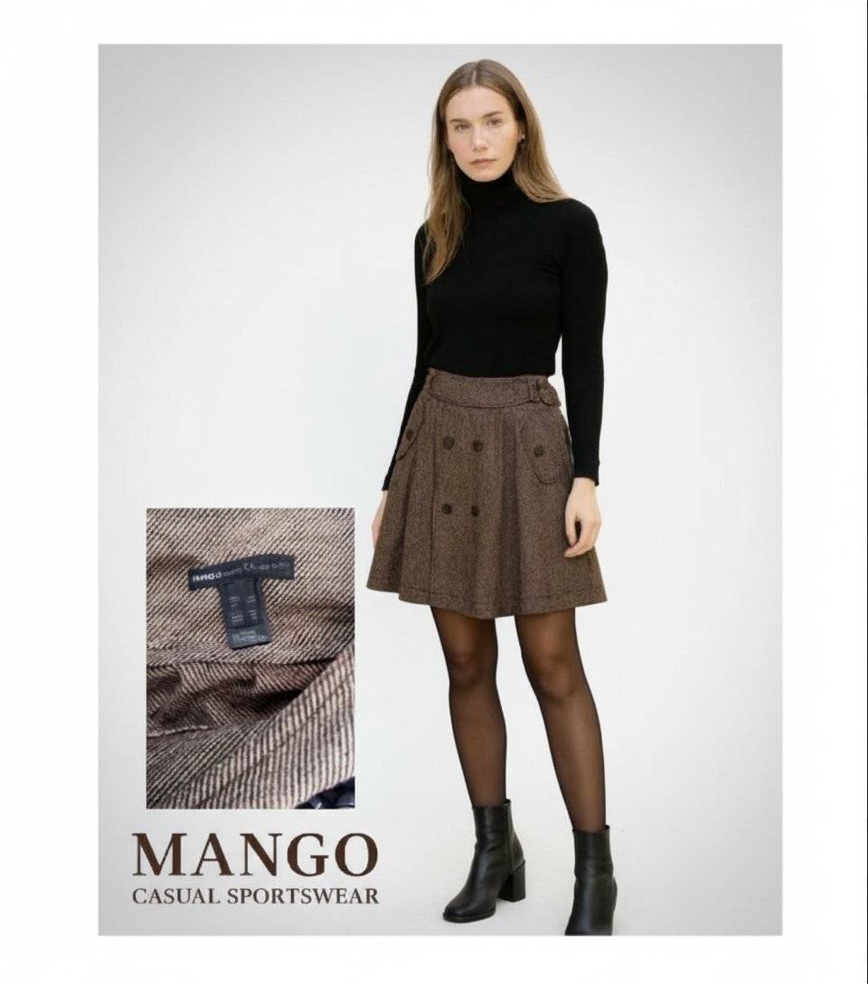 Jupe en laine mango magnifique