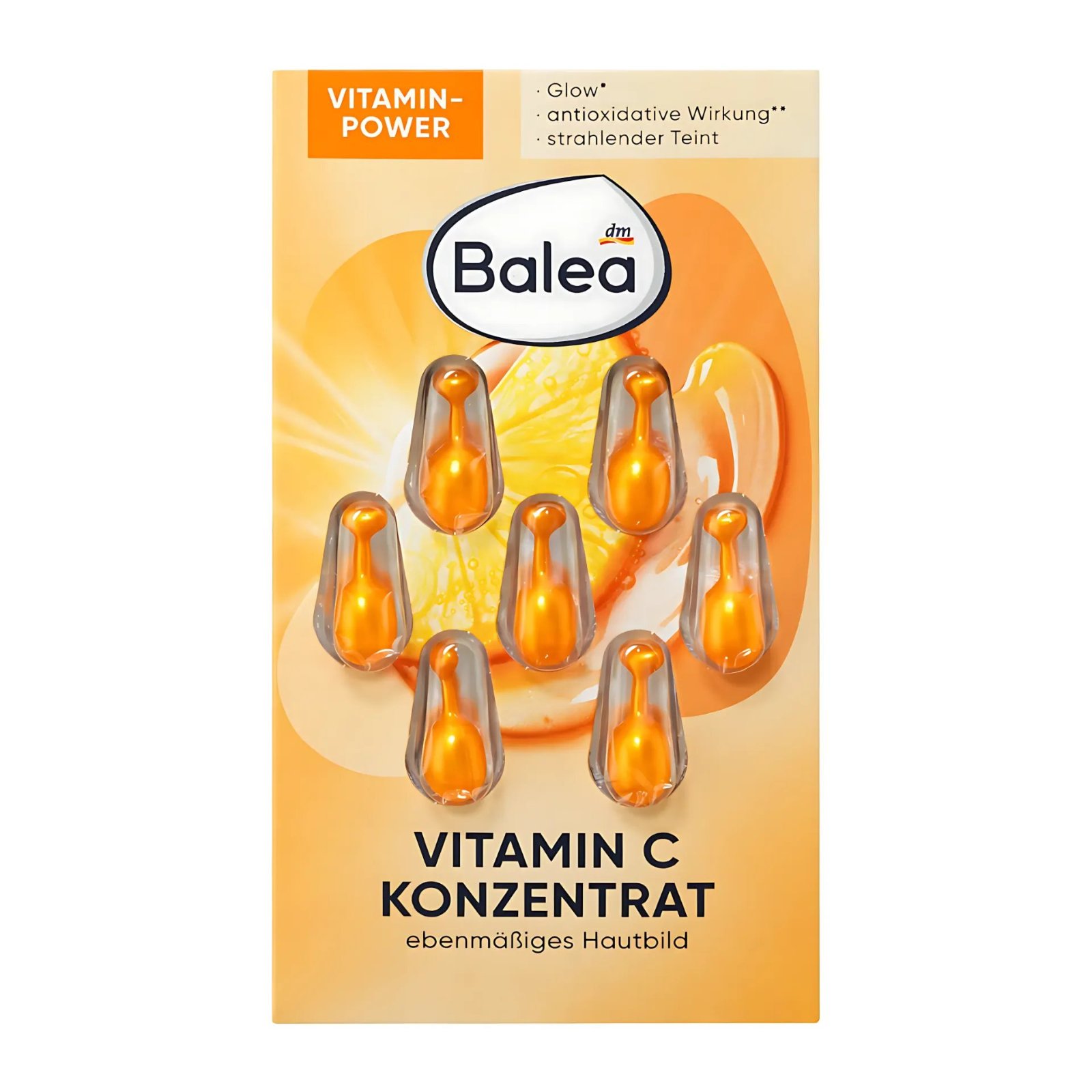 7 Capsules concentrées de vitamine C soin de visage Sans alcool Sans paraffine ni huiles minérales Sans parabènes Sans colorants Sans sels d'aluminium neuf jamais utilisé