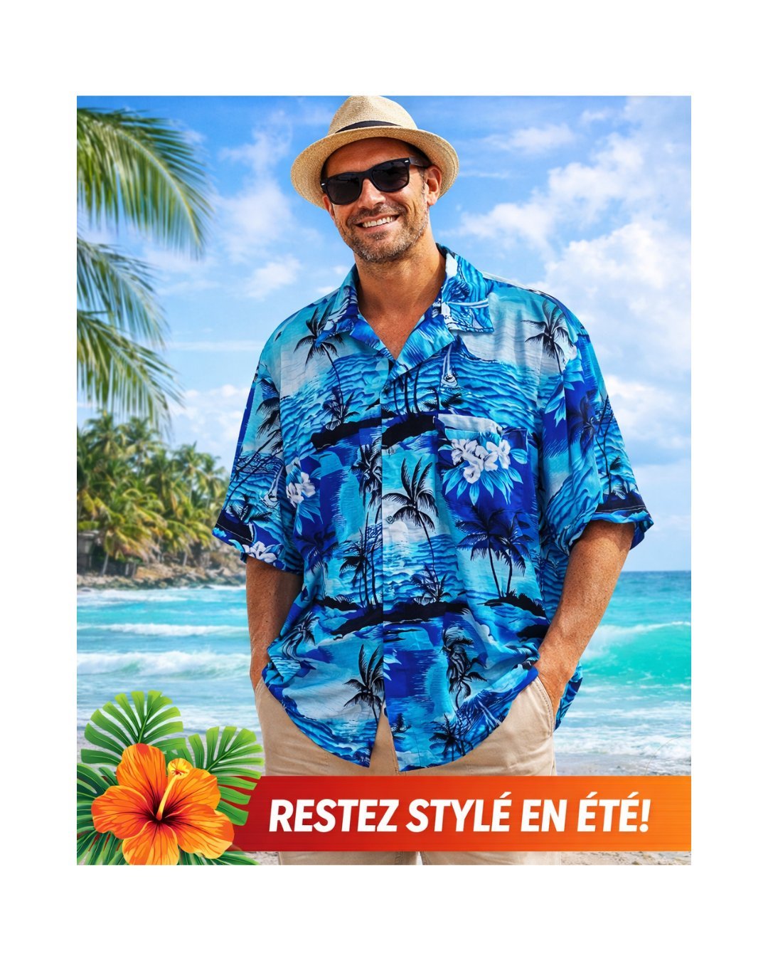 Belle chemise pour homme grande taille