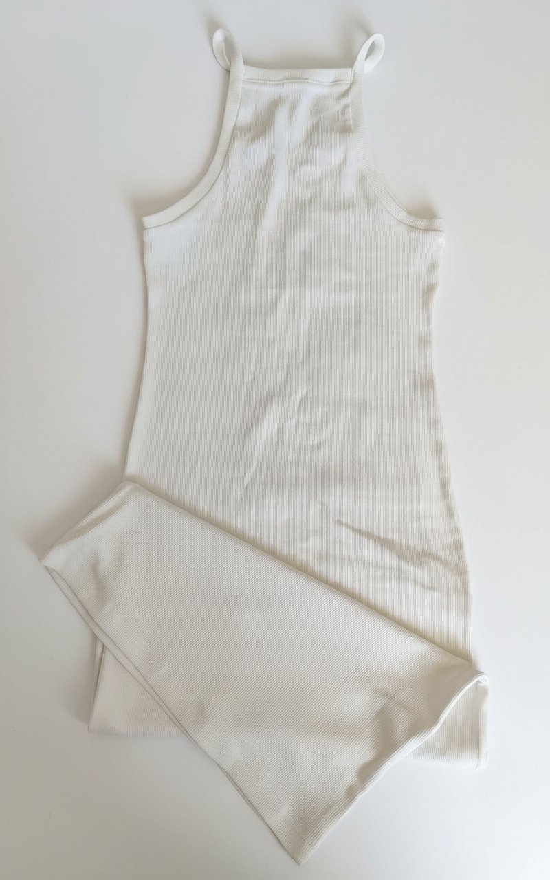 Robe ajusté blanc