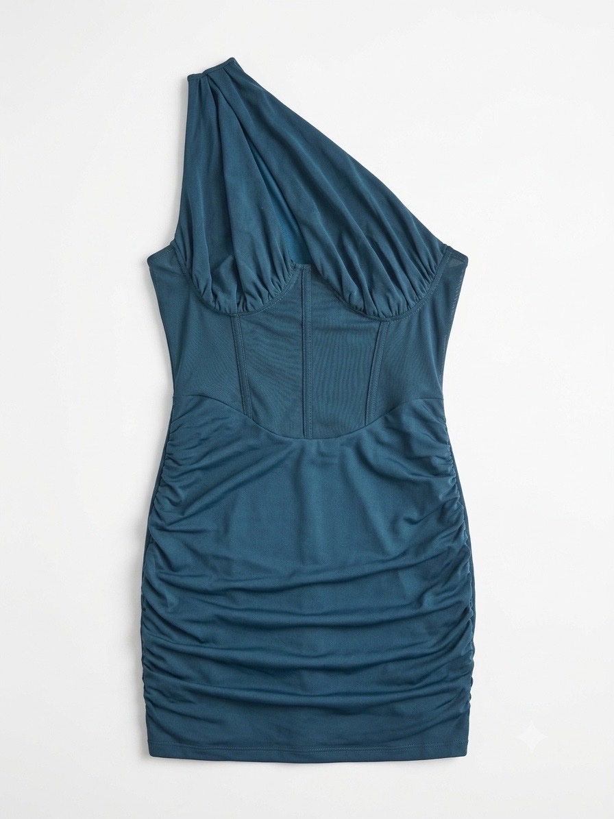 Robe bleu polyster