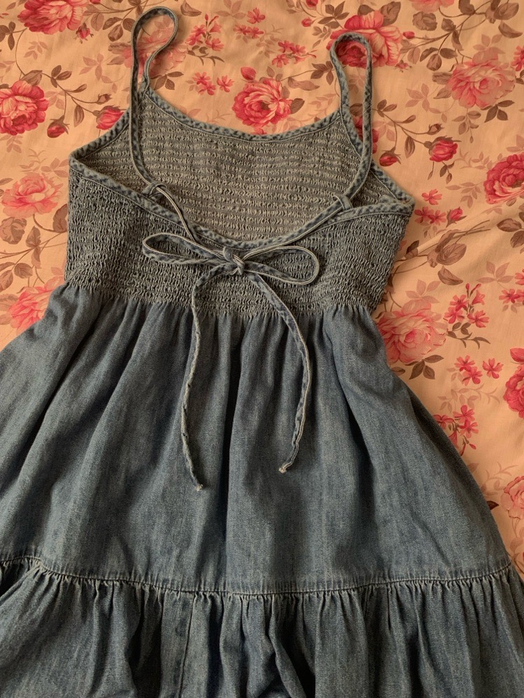 Robe jean avec poches