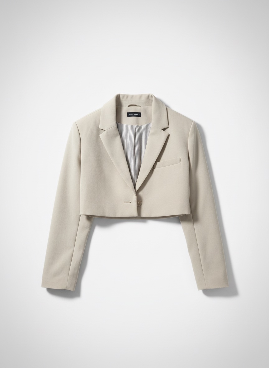 Blazer court beige 