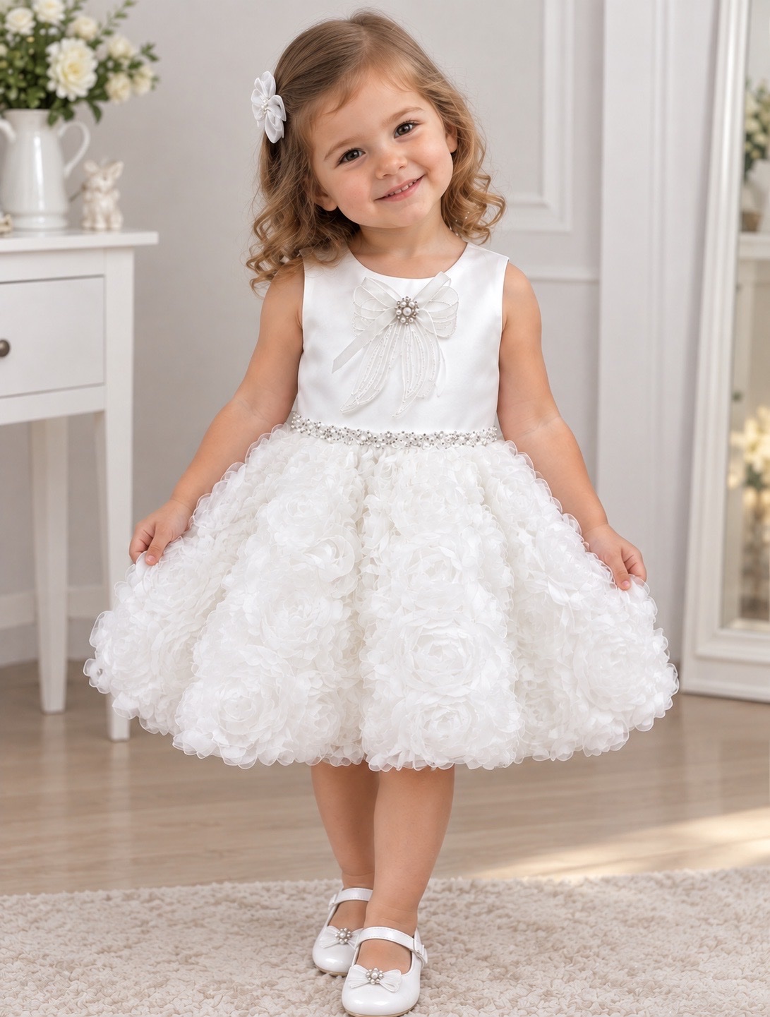 Robe de Cérémonie Blanche – 2/3 Ans