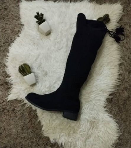 Bottes dain noir confortable aux pieds. Ylabess 38,5/39