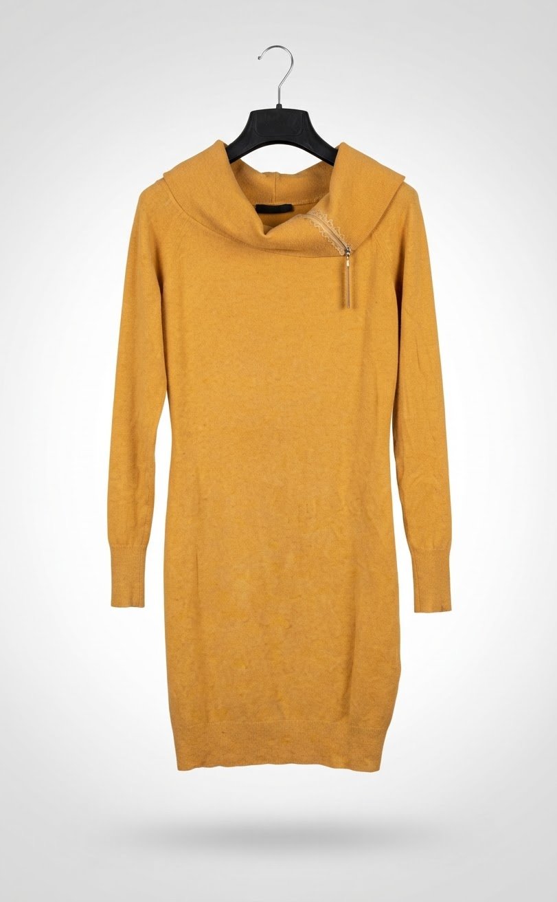 Pull-robe orsay jaune motarde peu élastiqué. Taille S/M