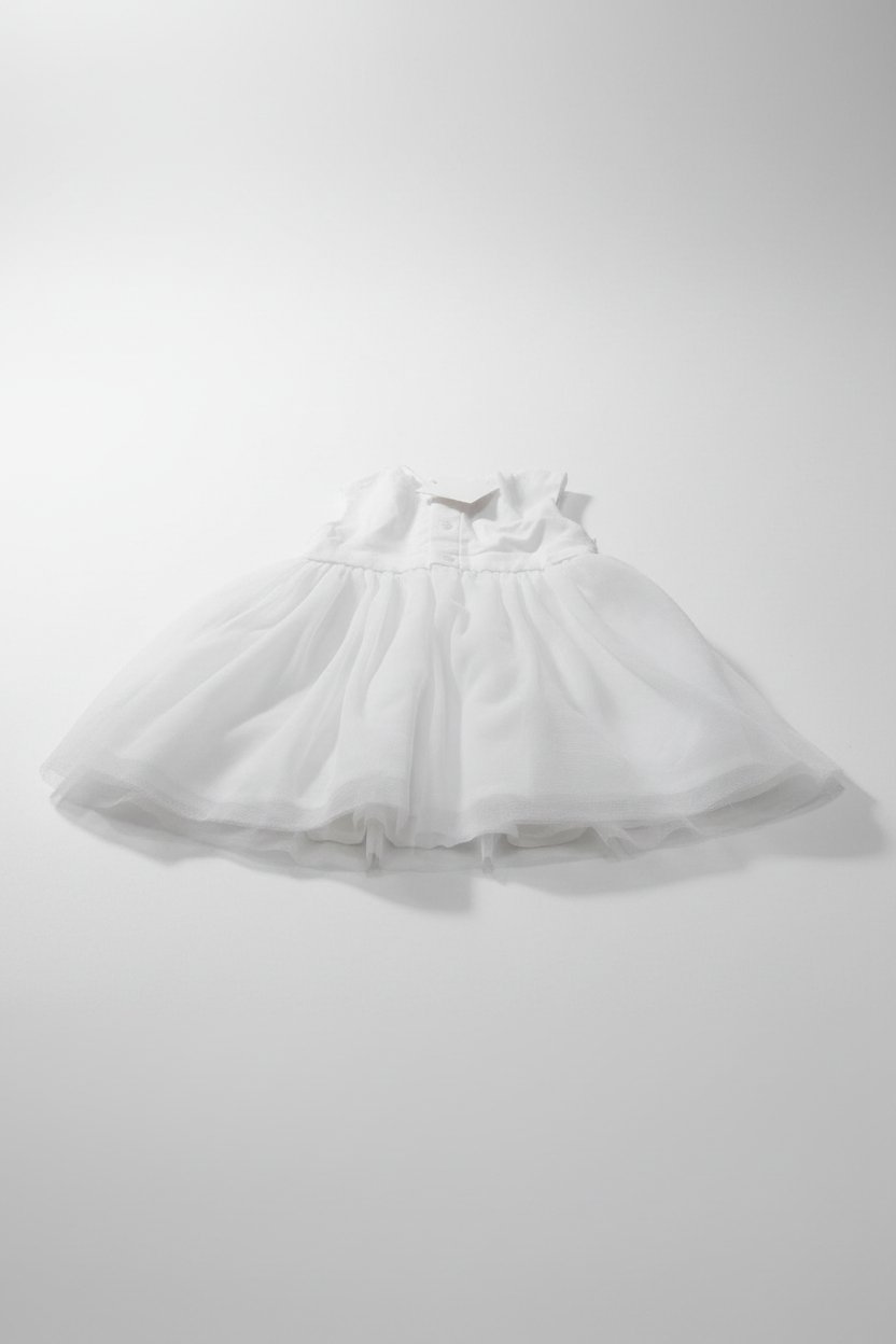 Robe blanche bébé 9 mois 