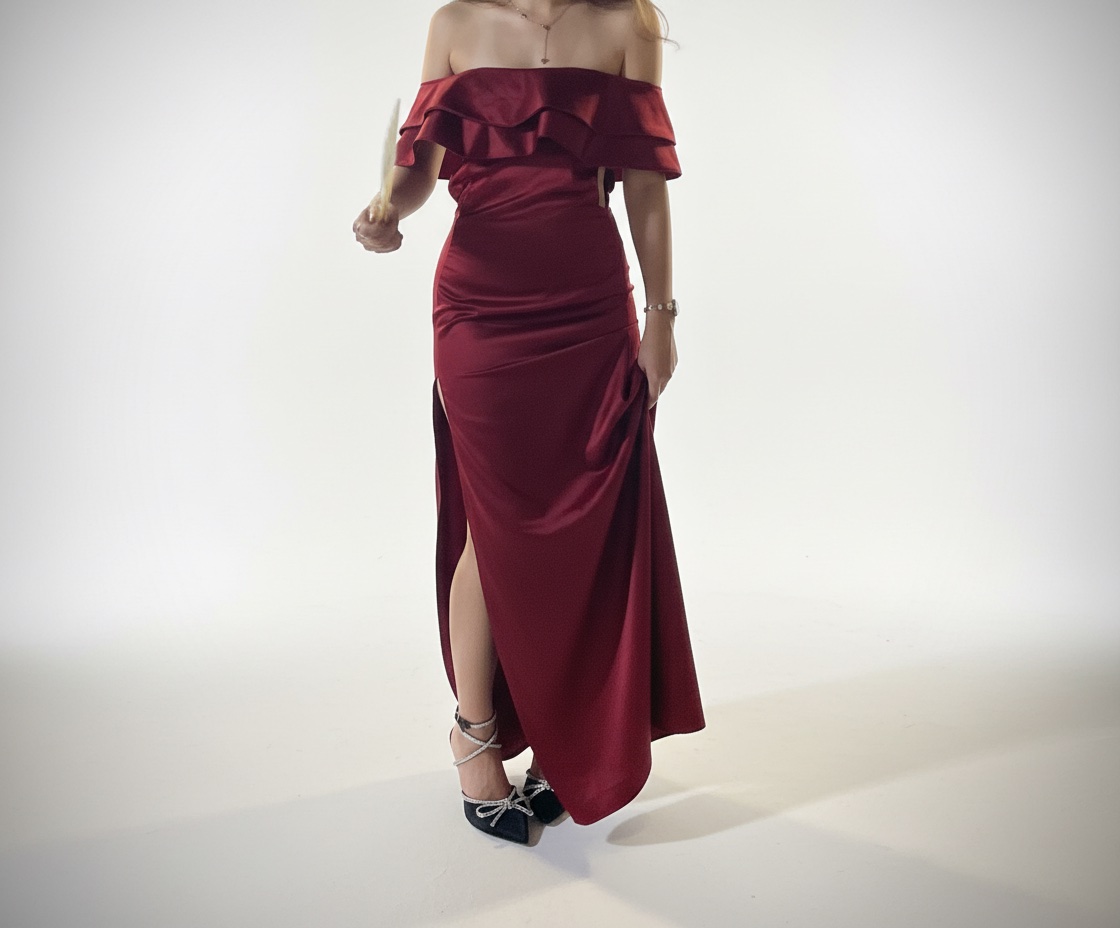 Robe rouge de soirée
