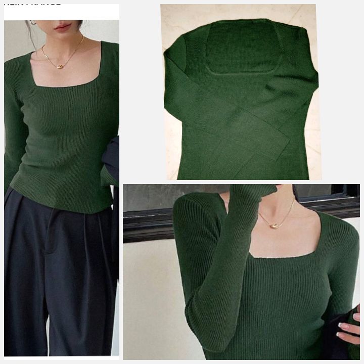  Pull Pour Femme À Encolure Carrée | Mode