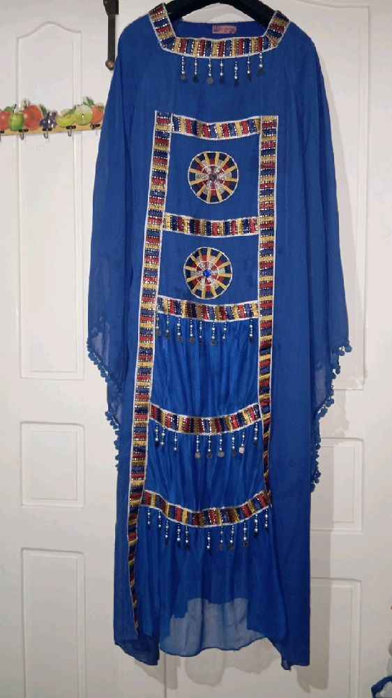 caftan bleu 