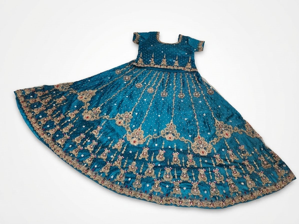 Blouse et jupe sari indien