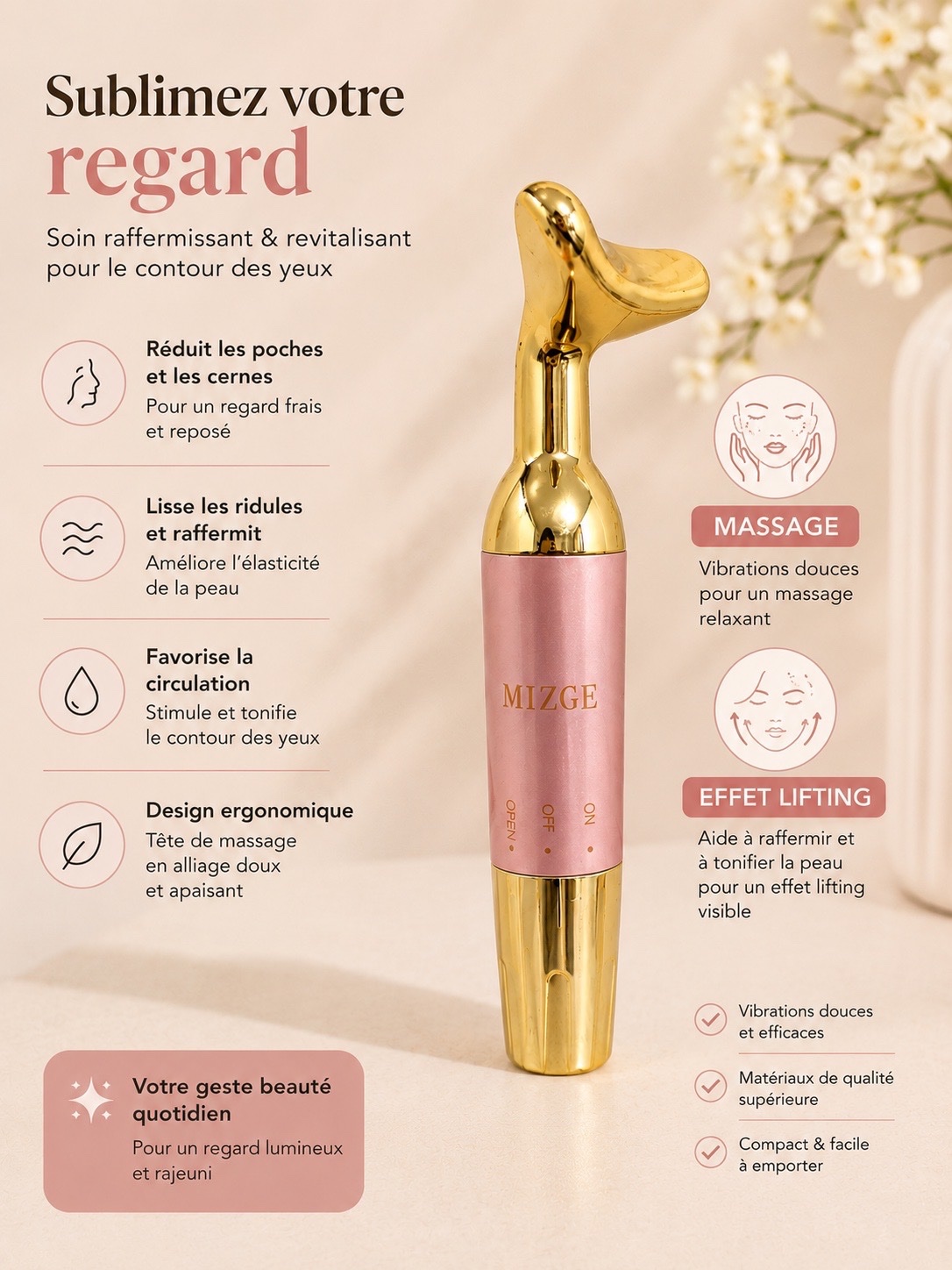 Appareil visage(lifting et massage )