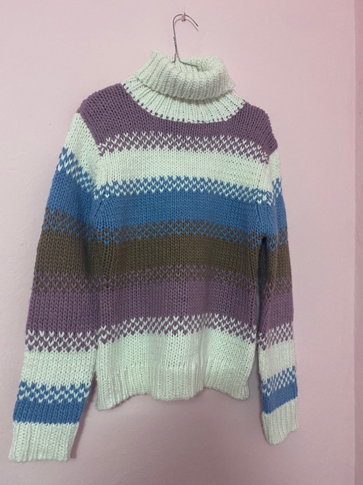 Pull en laine multicolore taille S/M