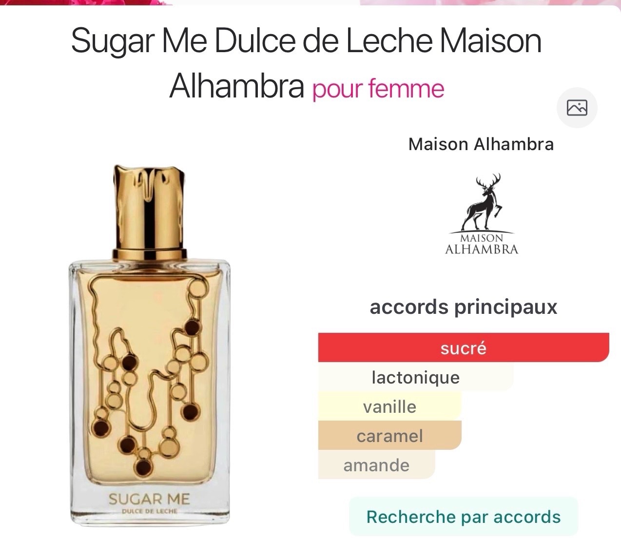 Parfum sugar me dulce de leche