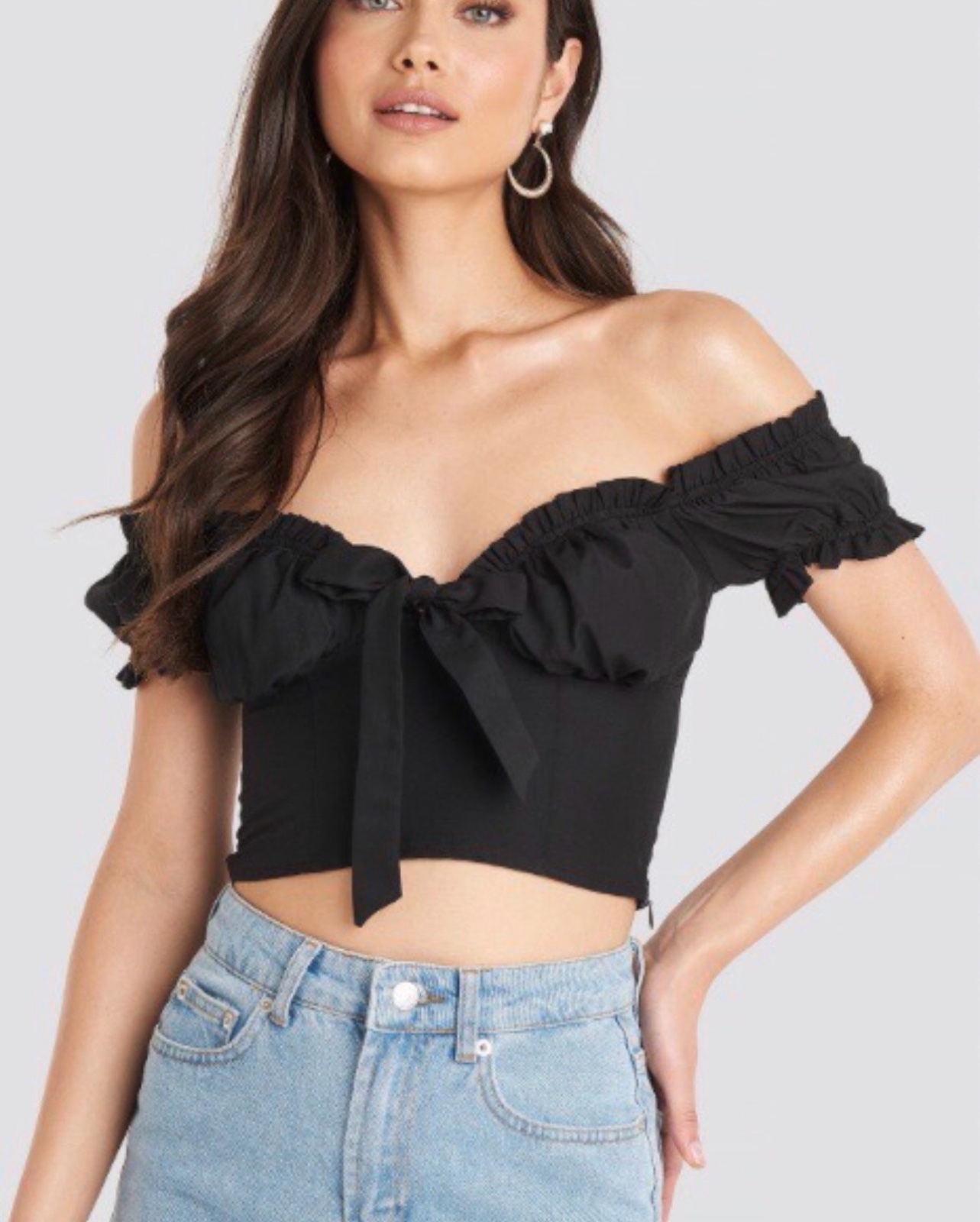 Top noir taille s