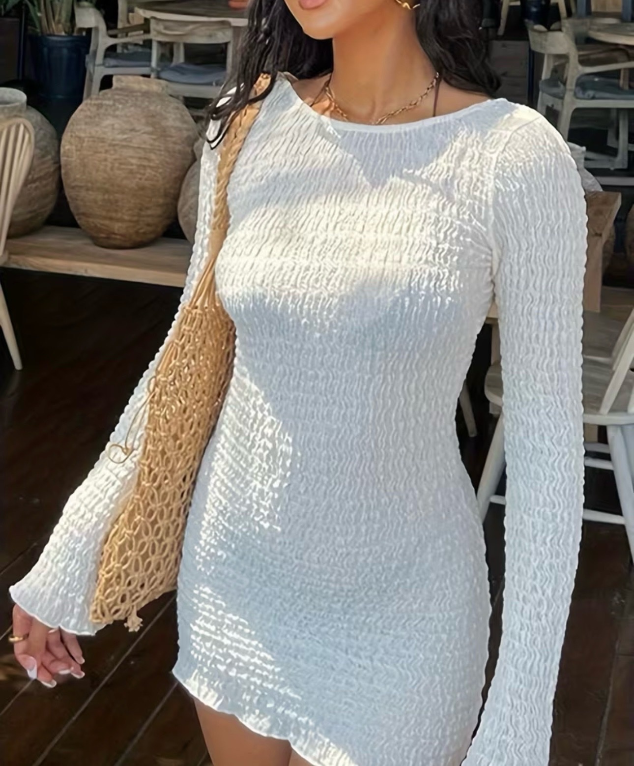Robe dos nus blanche 