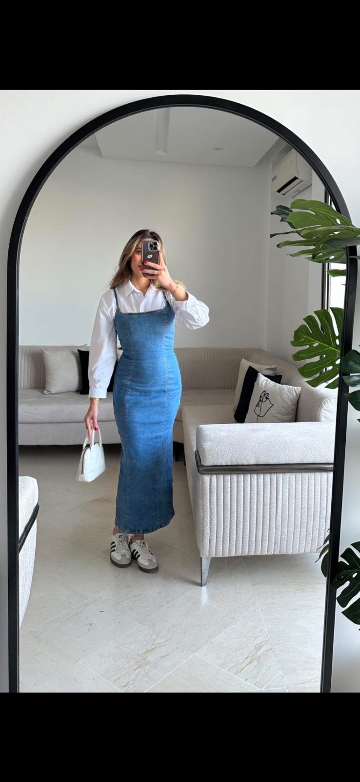 Robe jean moullante taille s 