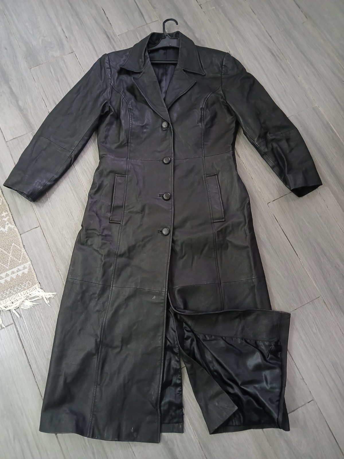 Trench cuir