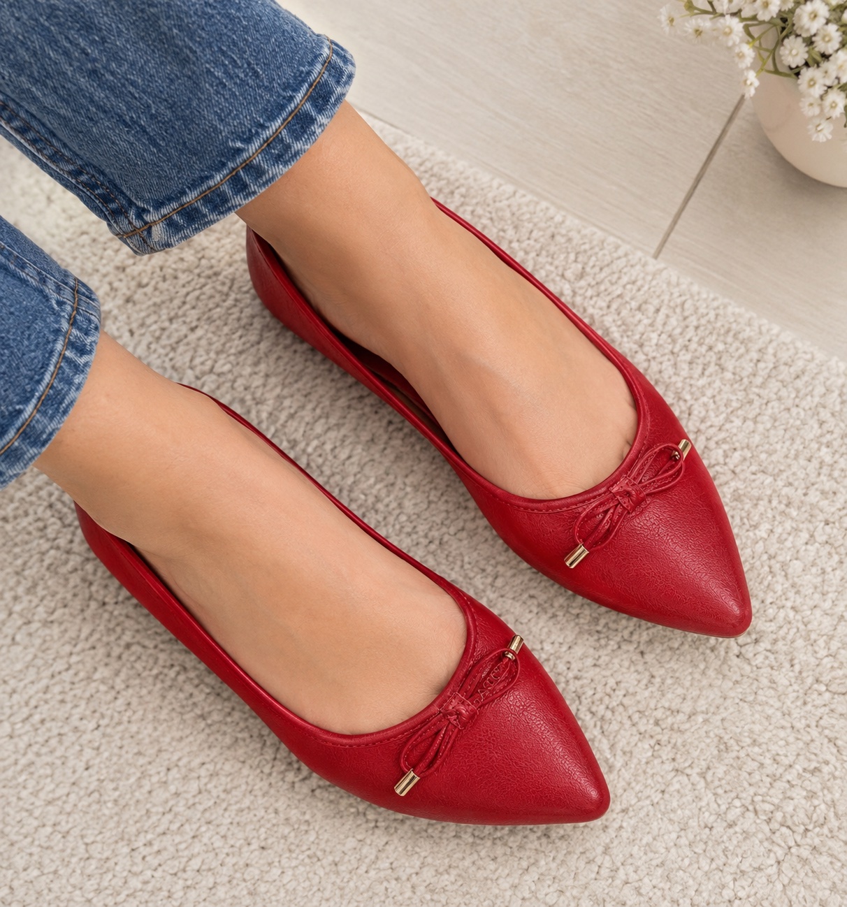 Ballerines Rouge 