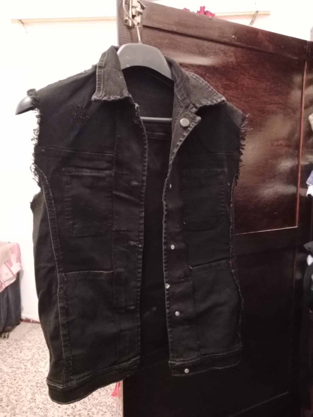 Veste djean sans manche enfant 12 ans 