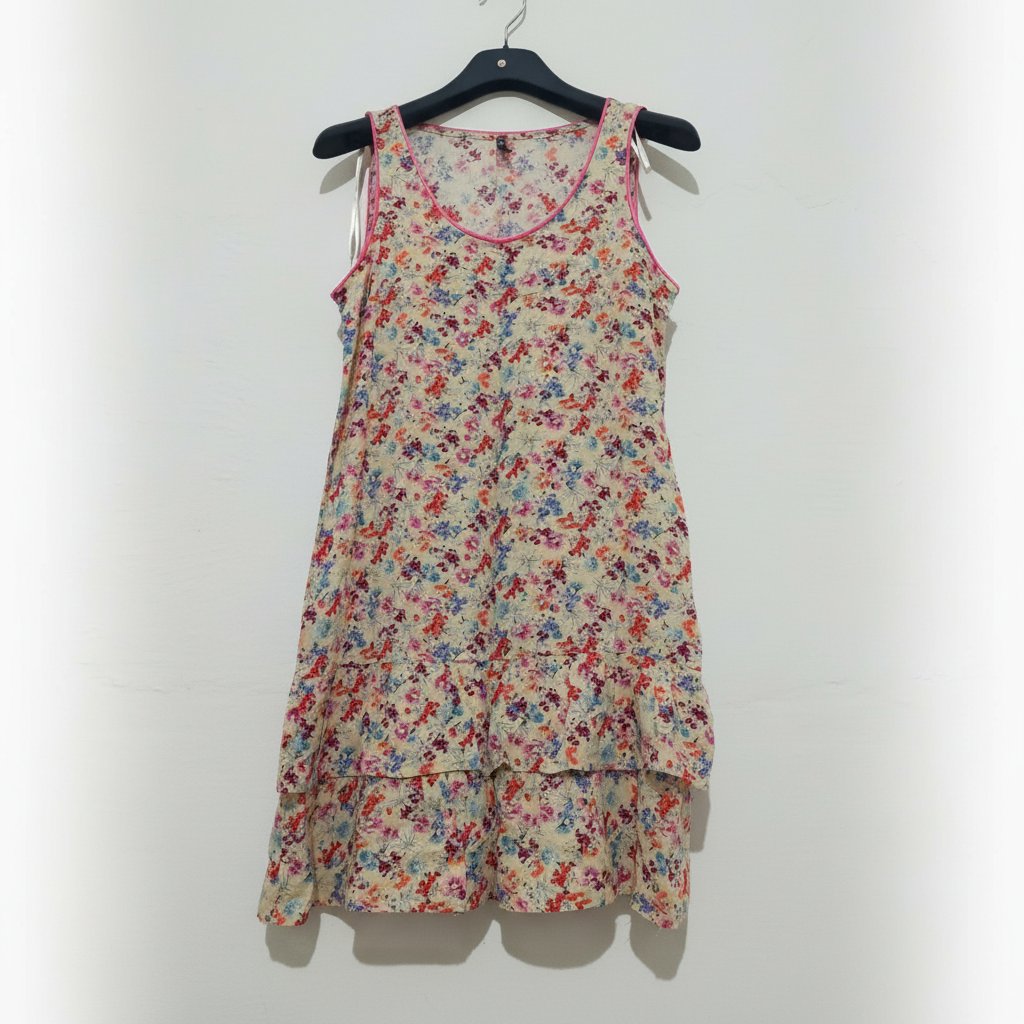 Robe d'été fleurie sans manches Naf Naf 