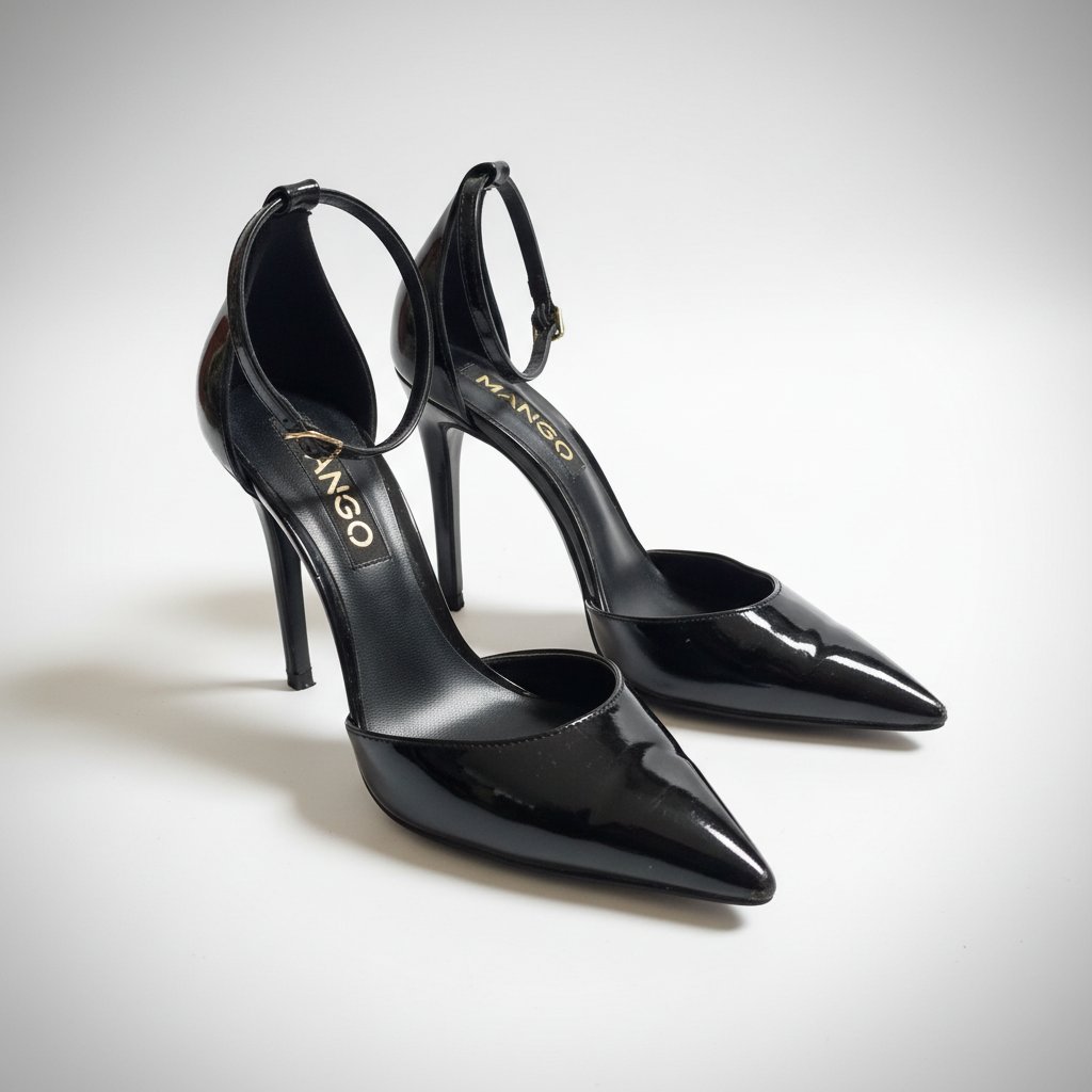 Escarpins Mango noirs en verni