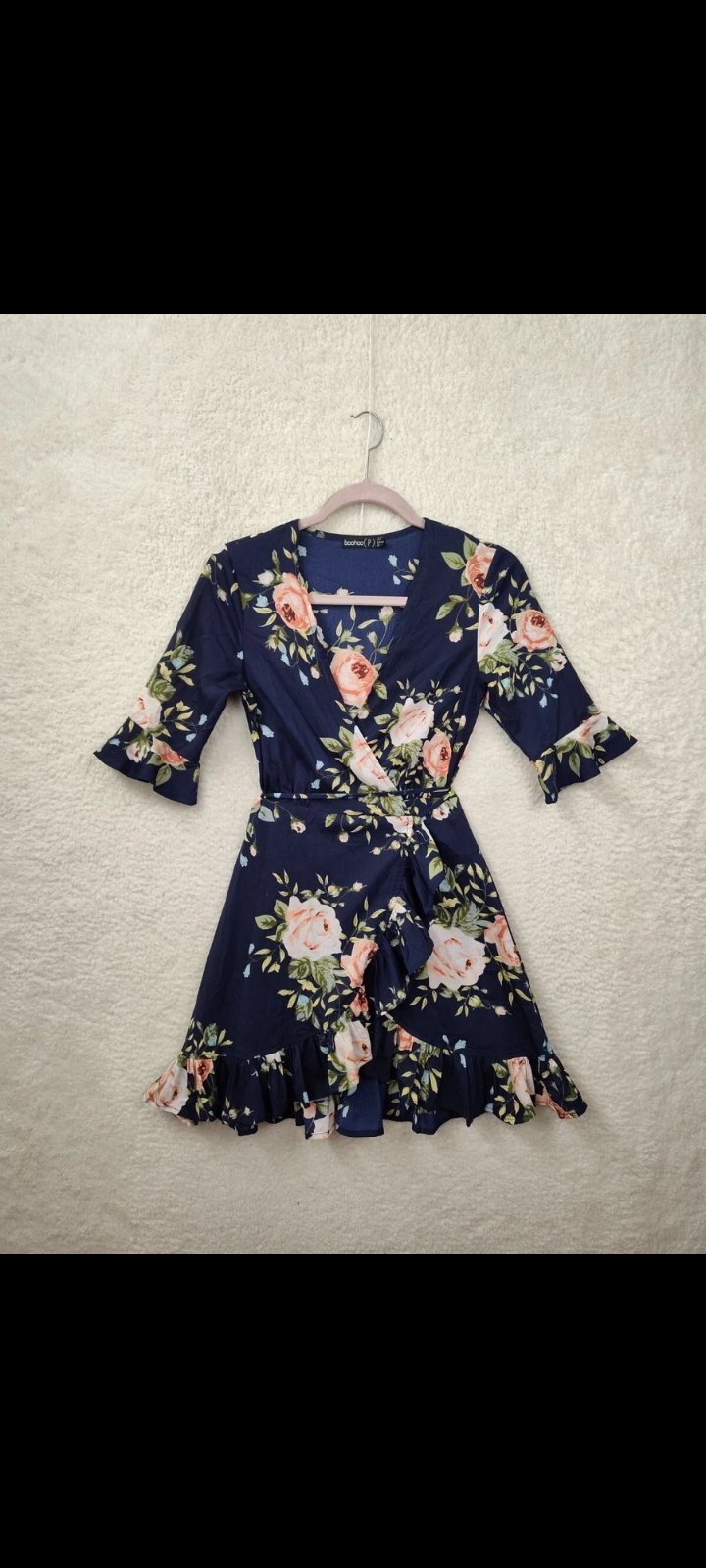 Robe portefeuille fleurie 