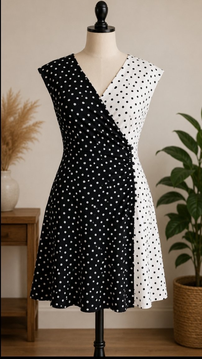 Robe noir et blanc 