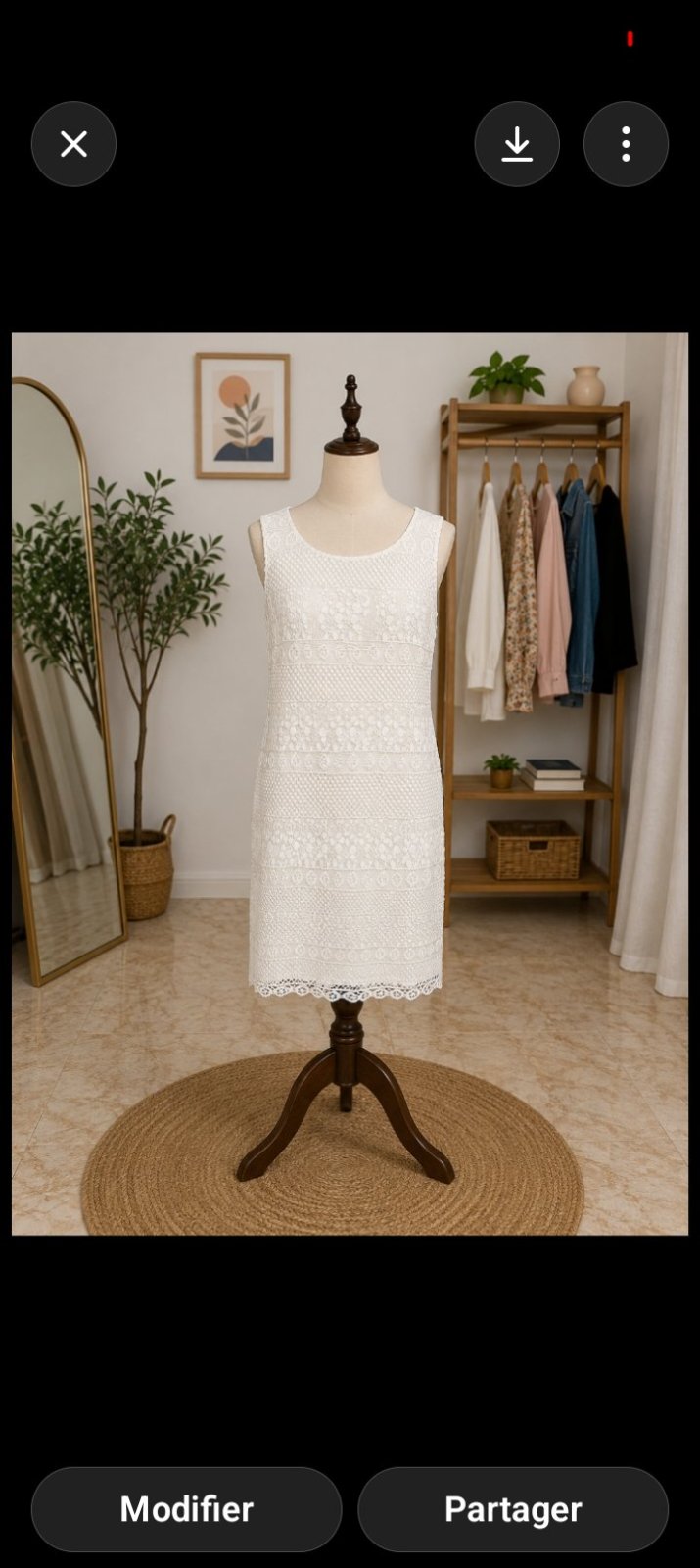 Robe blanc 