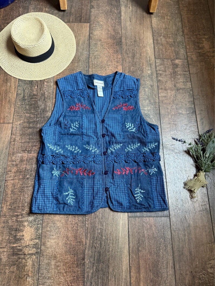 Gilet patchwork floral 