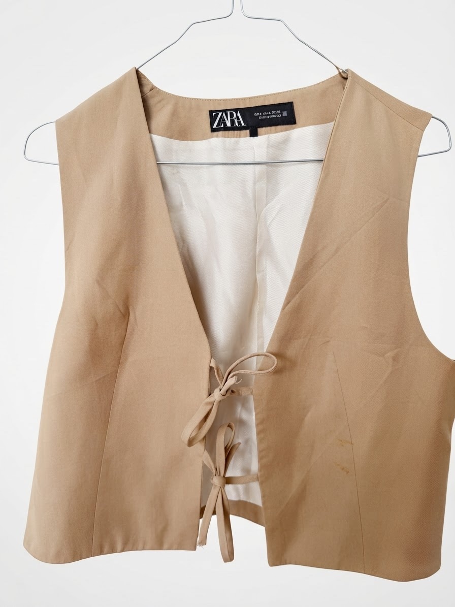 Haut tailleur beige zara