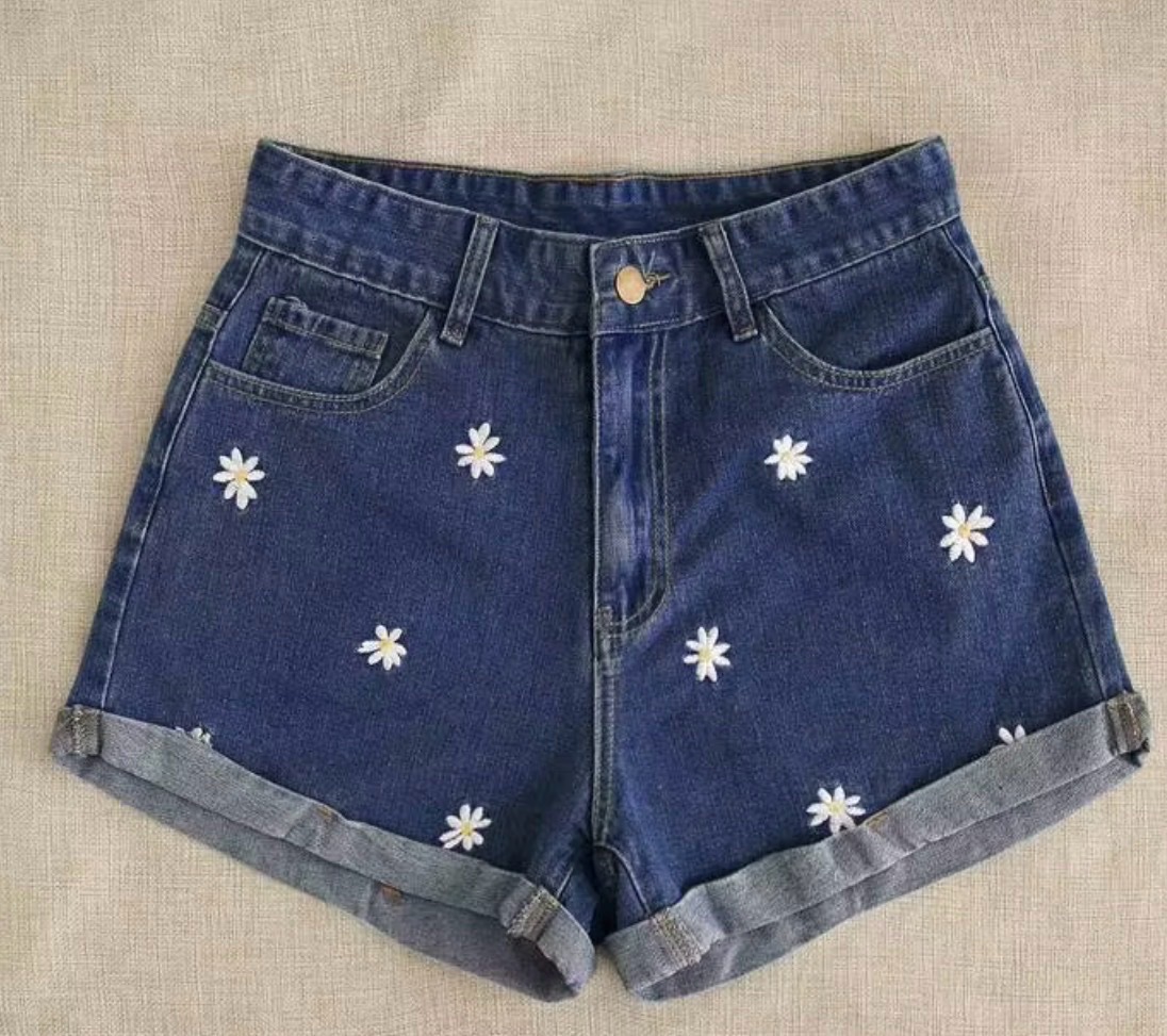 Short Shein à fleur