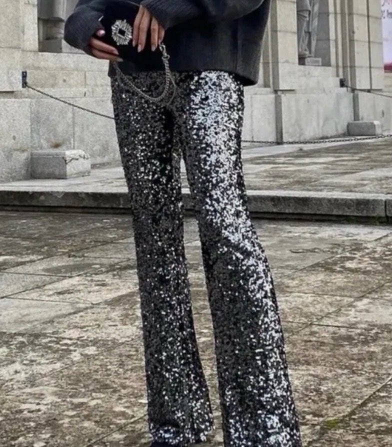 Pantalon sequin zara