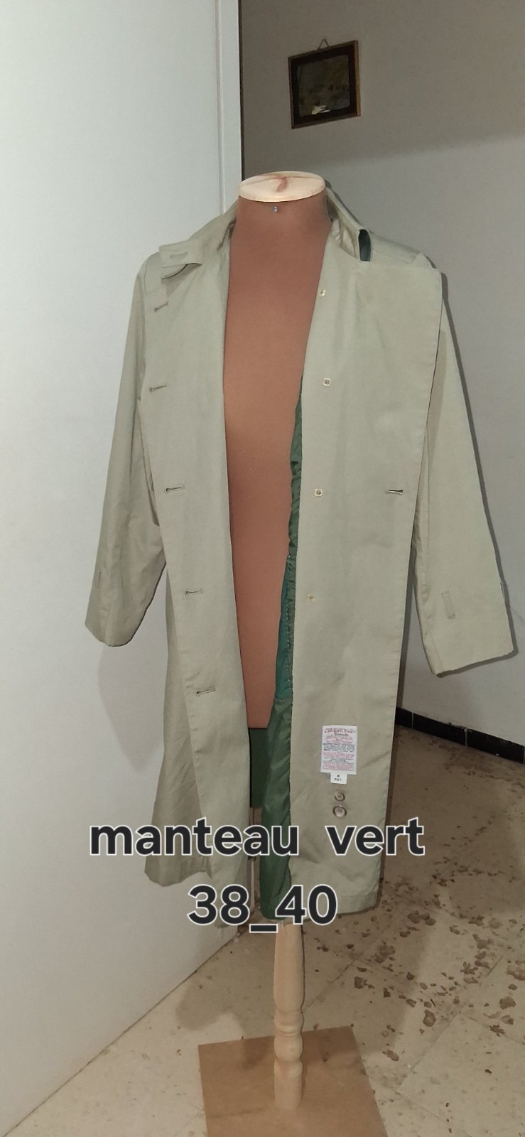Manteau vert 
