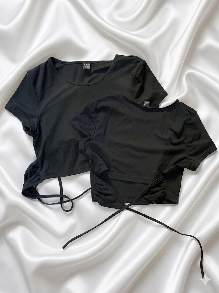 Crop top shein noir 