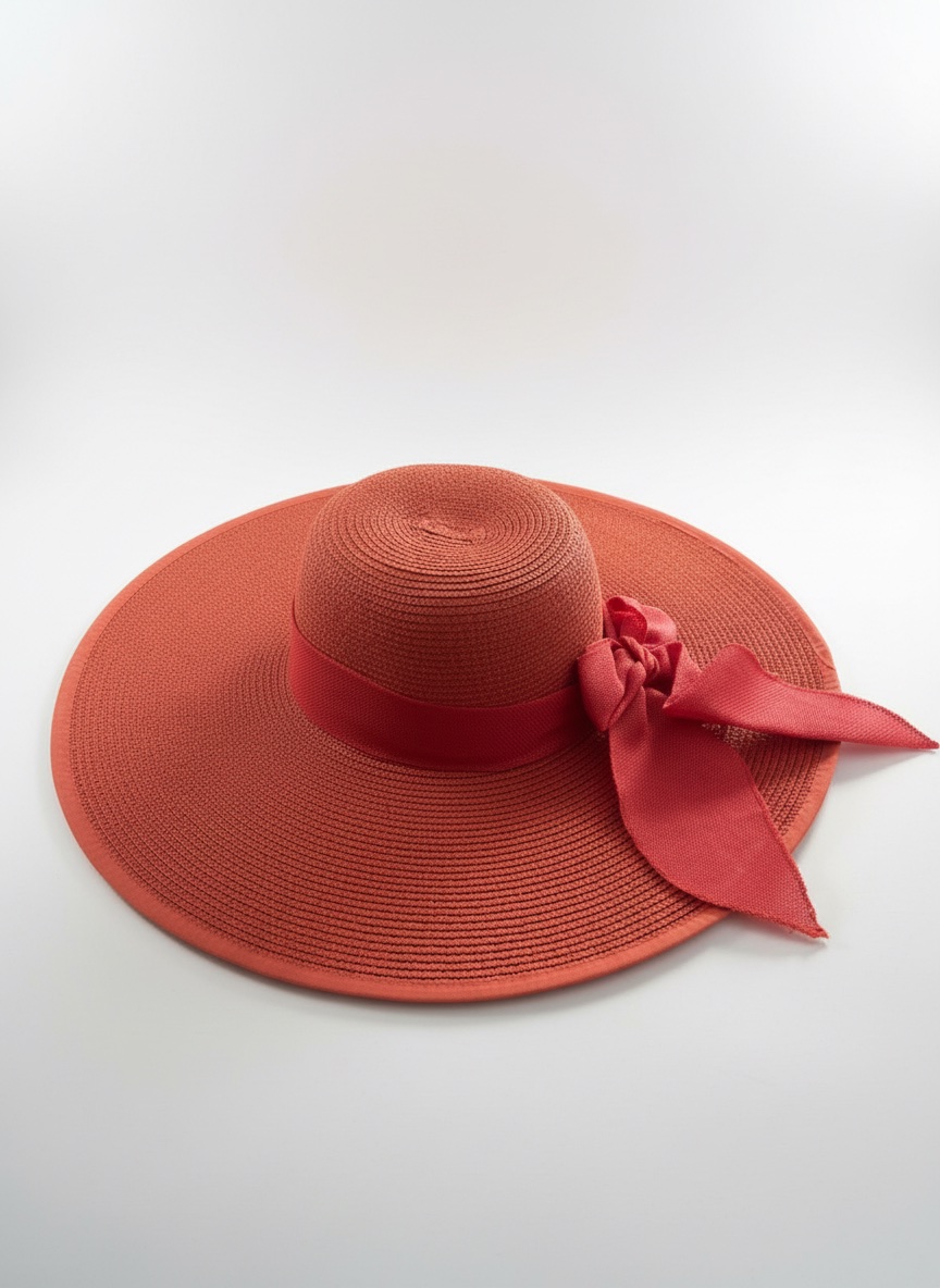 Chapeau de plage Rose
