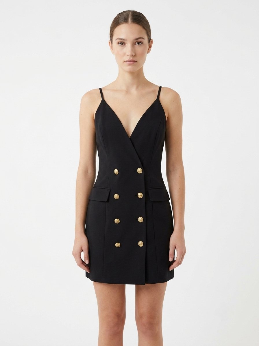 Robe noir bretelles