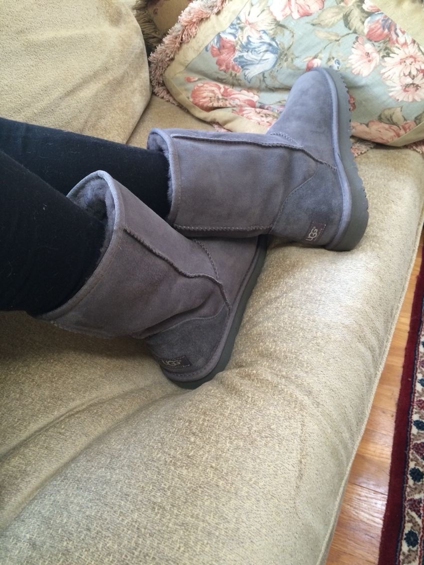 Grey tall uggs