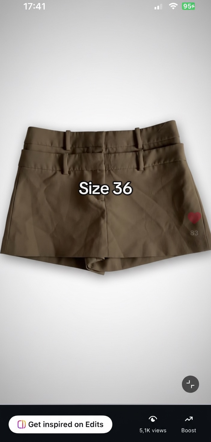 Zara double band skort